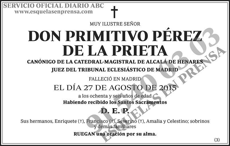 Primitivo Pérez de la Prieta